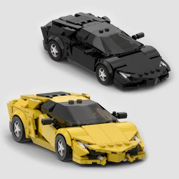 MOC Lambo Aventador závodné športové auto stavebné bloky rýchlosť majstrom závodné auto model stavebné bloky pre deti, vzdelávacie hračky