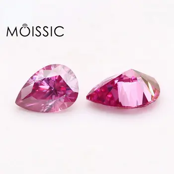 MOISSIC Ružová Moissanite Lab Pestuje Diamanty HRA Certifikát Voľné Drahokam Korálky pre Ženy Šperky Robiť