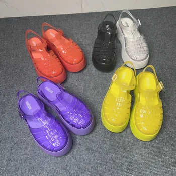 Melissa 2023 Ženy, Módne Sandále Na Platforme Dámy Bežné Nosenie Pre Dospelých Farbou Jelly Topánky Žena Plážové Sandále