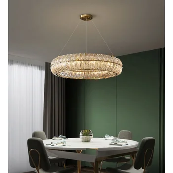 Meď Prívesok Lampa Skla pre Spálne, Obývacia Izba, Jedáleň Luxusné Závesné Osvetlenie Reštaurácia