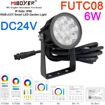 MiBoxer FUTC08 DC24V RGB+SCS 6W LED Záhradné Svetlo Vonkajšie Svetlo IP66 Nepremokavé 2.4 G WiFi Remote APP Alexa Ovládanie Hlasom