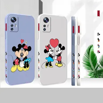 Mickey Minnie Mouse Pár Telefón puzdro Pre Xiao Mi 13 12 12S 12X 11 11T 10 10S 10I 9 9SE 8 8SE Pro Ultra Lite Kryt Funda Cqoue
