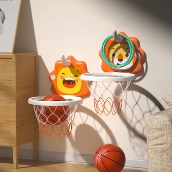 Mini Basketbal Hrá Nastaviť Hračka Vnútorné Športové Hry Nastaviteľný Kôš Držiteľ Hoop Cieľom Hry Krytý Chlapec Deti Streľba Hračky