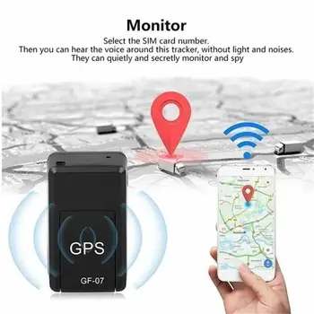Mini GF-07 GPS Auto Tracker Reálnom Čase Sledovanie Anti-Theft Anti-stratil Locator Silné Magnetické Mount SIM Správy polohovacie zariadenie