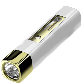 Mini Prenosné Baterka Ultra Svetlé Taktické LED Baterky 3 Režimy Osvetlenia, USB Nabíjanie Svetlo Power Bank Výkonné Svietidlo Stanový Tábor