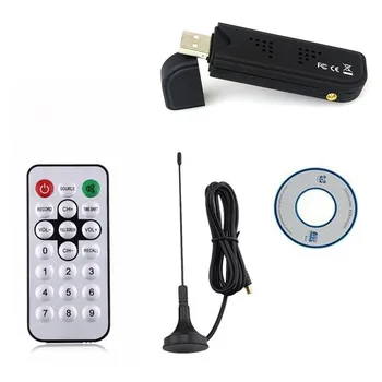 Mini USB DVB-T TV Tuner, Záznamník Súpravy, Digitálne USB 2.0 DAB FM RTL2832U & FC0012 RTL-SDR & ADS-B Tuner Prijímač Stick