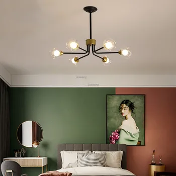Moderné LED Lustre Jedáleň Osobnosti Tvorivý Zlatá/Čierna Svietidlá Obývacia Izba, Spálňa Domova Závesné Lampy