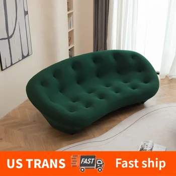 Moderné zaoblené obývacia izba shell gauč, zelená