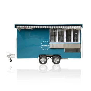 Multi-Použitie Vonkajšie Okrúhly Tvar Mobile Pekáreň Potravín Košíka Studené Nápoje, Vozíky Na Predaj Zmrzliny Sladkých Potravín Nákladných Prívesov