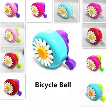 Multi-farebné Deti Zábavné Požičovňa Bell Daisy Kvet Rohy Bicykli Deti, Dievčatá, jazda na Bicykli Zvonil Budík Na Riadidlá Zliatiny Plasty Hot