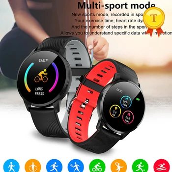 Multi-sport mode Náramkové hodinky monitorovanie srdcovej frekvencie vodotesný ip67 farebný displej predpoveď počasia fitness tracker smart hodinky