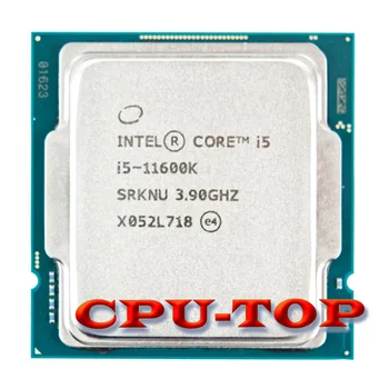 NOVÉ procesory Intel Core i5-11600K i5 11600K 3.9 GHz Six-Core Dvanásť-Niť CPU Procesor L3=12M 125W LGA 1200 Nie Ventilátor