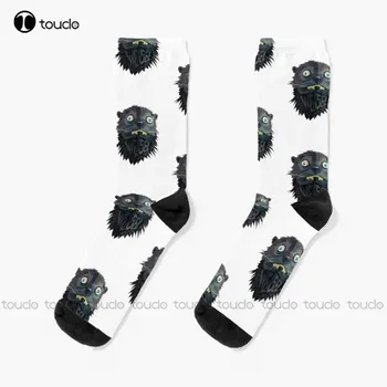 Na Lasica Ponožky Čierne Futbal Ponožky Ulici Skateboard Ponožky 360° Digitálna Tlač Dizajn Roztomilé Ponožky Tvorivé Zábavné Ponožky