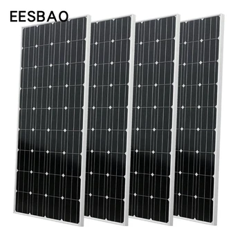 Nepremokavé monokryštalických solárnych panelov power systém-350w 360w 370w 380w 400w domácnosti fotovoltaický modul panely