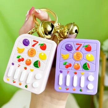 New HORÚCE PREDAJ Mini Ovocie Cenu Shaker Hru Stroj Keychain Prívesok Tvorivé Deti Zábavnej Puzzle Cenu Shaker Hračky Narodeninám