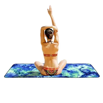 Non-Slip Yoga Mat Pokrytie Uteráky Jogy Prikrývky Mäkké Rýchlo Suché Skladacia Mikrovlákna Cestovné Plážové Osušky, Pilates pre Športové Cvičenie