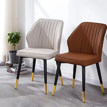 Nordic jedálenské stoličky domácnosti moderné luxusné jednoduché čisté červené make-up stoličky v reštaurácii čalúnené kreslo