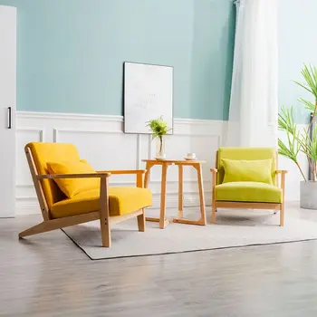 Nordic single pohovka lenivý tvorivé masívneho dreva voľný čas stoličky moderný minimalistický spálne, obývacia izba, balkón operadla čítanie stoličky