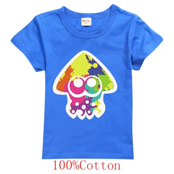 Nová Hra Splatoon 3 T-Shirt Deti Inklings Kawaii Octolings Splatlands T Shirt Dieťa Boys Krátky Rukáv Topy Chlapcov Deti Tees Oblečenie