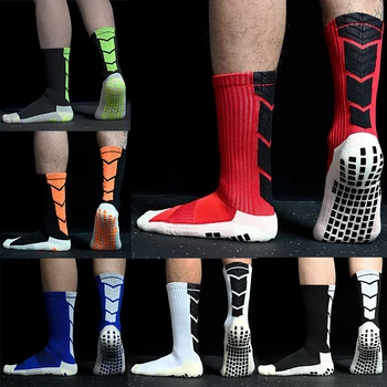 Nové Futbal Ponožky Muži Ženy Non-slip Športové Ponožky, Silikónové Spodnej Futbal Basketbal Grip Ponožky