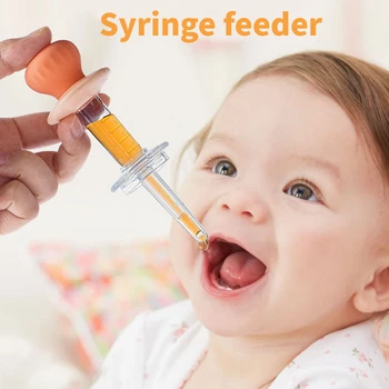 Nové Kŕmenie Riad Ihly Feeder Squeeze Medicíny Kvapkadla Dávkovač Cumlík Baby Deti Smart Medicíny Dávkovač Multi-farby