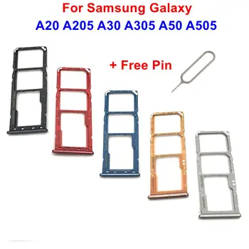 Nové Micro SD Kartu Adaptér na SIM Kartu, Držiak Pre Samsung Galaxy A20 A205 A30 SM-A305 A50 A505 A505F A505FM A505FN