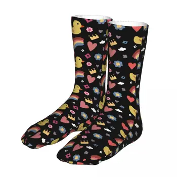 Nové Ponožky pánske, dámske Ležérne Roztomilý Žltá Kačička Ponožky Animal Športové Ponožka Jar Leto Jeseň Zima