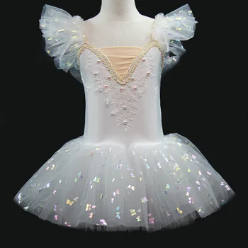 Nové Profesionálne Balet Tutu Dievčatá Biely Tanier Palacinka Tutu Balerína Party Šaty Dospelých Žien Dieťa Detský Balet Tanečné Kostýmy