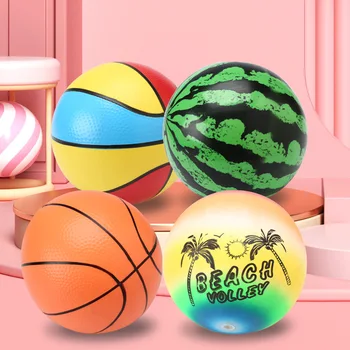 Náhodné Dodanie Rainbow Beach Balls Nafukovacie nafukovacia Lopta pre Deti, Krytý Vonkajší Mäkké Volejbal pre Bazén Záhrada