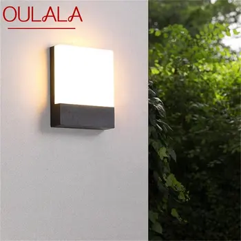 OULALA Vonkajšie Nástenné Svietidlo Moderný Vodotesný LED Terasa Lampa pre Domáce Veranda, Balkón Vila