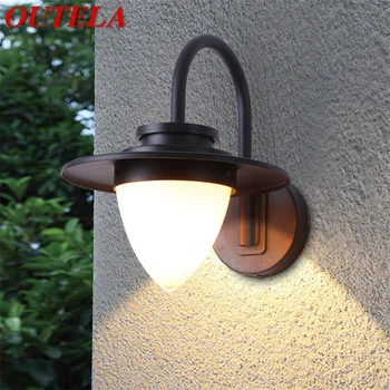 OUTELA Vonkajšie Nástenné Svietidlo Klasického Sconces Svetlo Vodeodolné IP65 Domov LED Na Verandu Vila