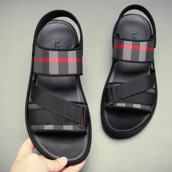 Oraqwlj pánske sandále vysokej kvality dvojaký účel papuče luxusné 2022 módne letné vonkajšie Britský štýl non-slip plážové sandále