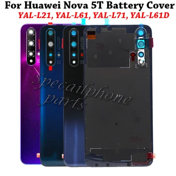 Originálne Zadný Sklenený Panel Pre Huawei Nova 5T Kryt Batérie Zadné Bývanie Dvere Prípade Huawei Nova 5T Späť Kryt Batérie