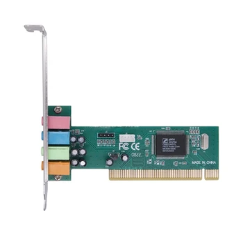 PCI-E slot karty PCI pre Express 4.1 Kanál 3D Audio 5-Kanálový Digitálny Zvuk Karty 4.1 Pevné Kondenzátory CMI8738 Chipset Rozširujúca Karta