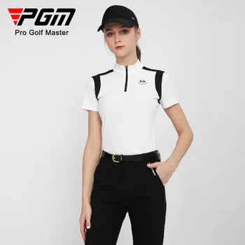 PGM Golf Ženy Krátke Sleeve T-Shirts Letný dámsky Odev Proti Potu Priedušný rýchloschnúci YF563 Veľkoobchod