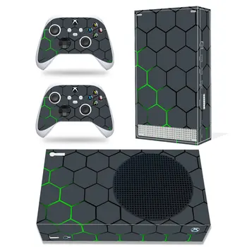 Pleť Nálepky Odtlačkový Zábal Kryt pre Xbox Série S Konzoly a 2 Radiče Honeycomb Dizajn