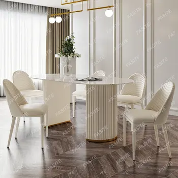Plná Izba Luxusné písacie Stoly, stôl pre 6 osôb Kolo Kuchynské Biele písacie Stoly, Kancelárske Mesas De Jantar Knižnice Nábytok WW50DT