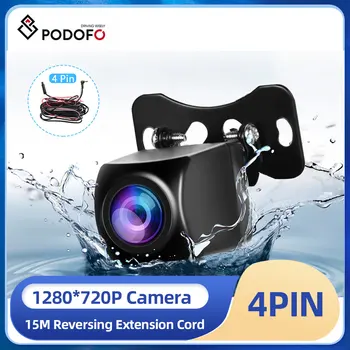 Podofo 4PIN Plné Farby HD Cúvaní Kamera 15M Cúvaní Predlžovací Kábel 2,5 mm AVIN port