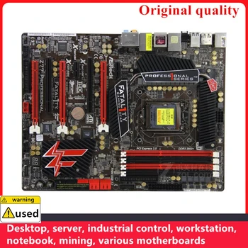 Používa sa Pre ASROCK Z77 PROFESIONÁLNE Dosky 1155 32GB DDR3 ATX Pre Intel Z77 Pretaktovaní Ploche Doske na SATA III USB3.0