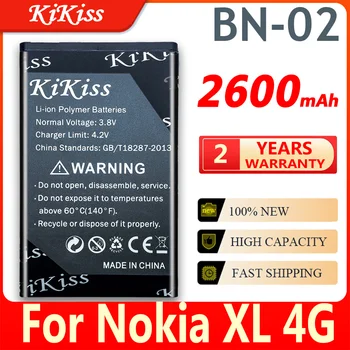 Pre BYD BN-02 Nabíjateľnú Batériu Mobilného Telefónu Nokia XL / XL 4G RM-1061 RM-1030 RM-1042 Batérie BN 02 BN02 Náhradné