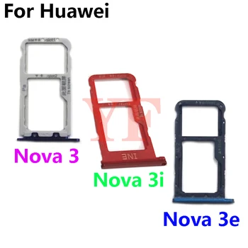 Pre Huawei Nova 3 3e P20 lite Nova 3i P20 Pro zásuvka na Kartu SIM Slot Držiteľ Adaptér Zásuvky Opravy Dielov
