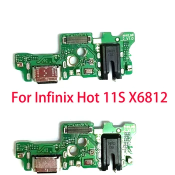 Pre Infinix Hot 11S X6812 USB Nabíjací Port Konektor Doku Rada Flex Kábel