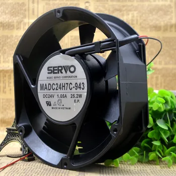 Pre SERVO MADC24H7C-943 24V 1.05 A 25.2 W 17 cm Weirken frekvenčný menič chladiaci ventilátor ventilátor