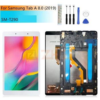 Pre Samsung T290 Lcd Dsplay Digitalizátorom. S Montážou Rámu Pre Samsung Galaxy Tab 8.0 (2019) Displej Nahradenie Opravy 8.0