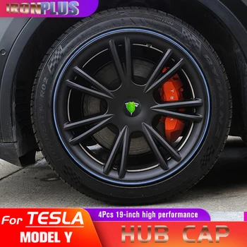 Pre Tesla Model Y 4Pcs Hub Spp 19 Palcový Auto, Náhradné Koleso s diskom Spp Auto Hubcap Kryt Doplnky, Originálne Model Y 2021 2022