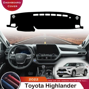 Pre Toyota Highlander 2022 Automobilový Tabuli Mat Podložku Koberec Anti-UV, Anti-slip Auto Kryt Kožené Dash Ochranné Mat