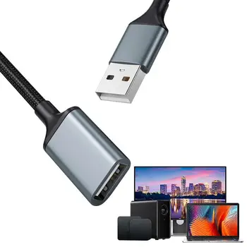 Predlžovací Kábel USB Mužov a Žien USB 3.0 Predlžovací Kábel Nylon Pletená webová Kamera pre Telefón, Myš, Klávesnica, Tlačiareň, Pevný Disk Hlavy
