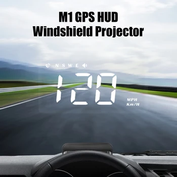 Prekročenie rýchlosti Alarm Systém, Projektor M1 GPS HUD Otáčkomer palubný Počítač čelné Sklo Projektor Auto Head Up Display