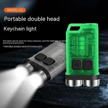 Prenosná Baterka XPG Pracovné Svetlo V3 LED Keychain Typ-C Nabíjateľná Mini Baterka s Magnetom UV Camping Vreckové Svietidlo