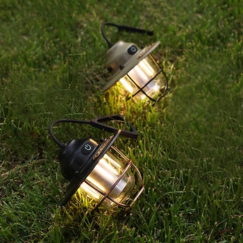 Prenosné Retro LED Svietidlá Lampa Visí Núdzové Outdoor Camping Baterka pre Domáce Spálňa Osvetlenie Interiéru